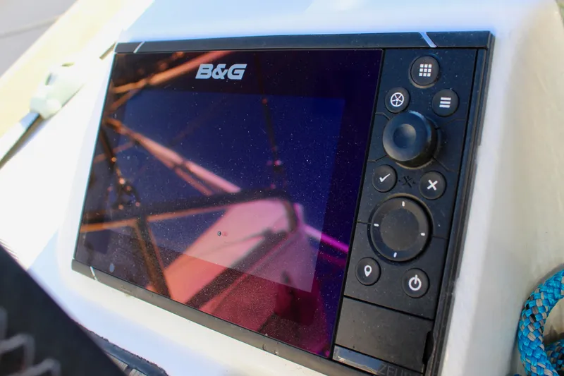 Slide: The Image of B&G navigation system on 2015 Jeanneau Sun Odyssey 349 sailboat. - 24