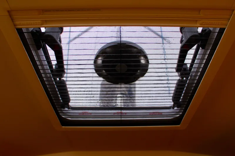 Slide: The Image of Hatch view from Jeanneau Sun Odyssey 349, 2015 model, showcasing interior details. - 66