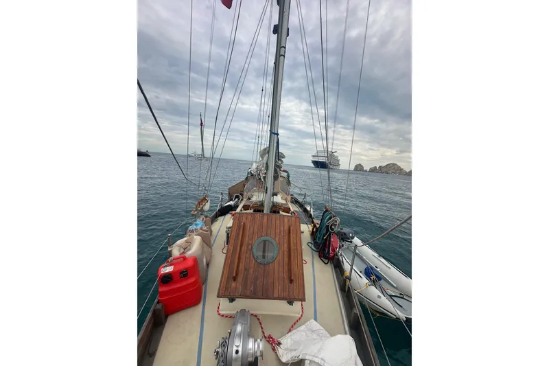 Slide: The Image of Sailing on a 2000 Sam L. Morse Bristol Channel Cutter 28, ocean view. - 20