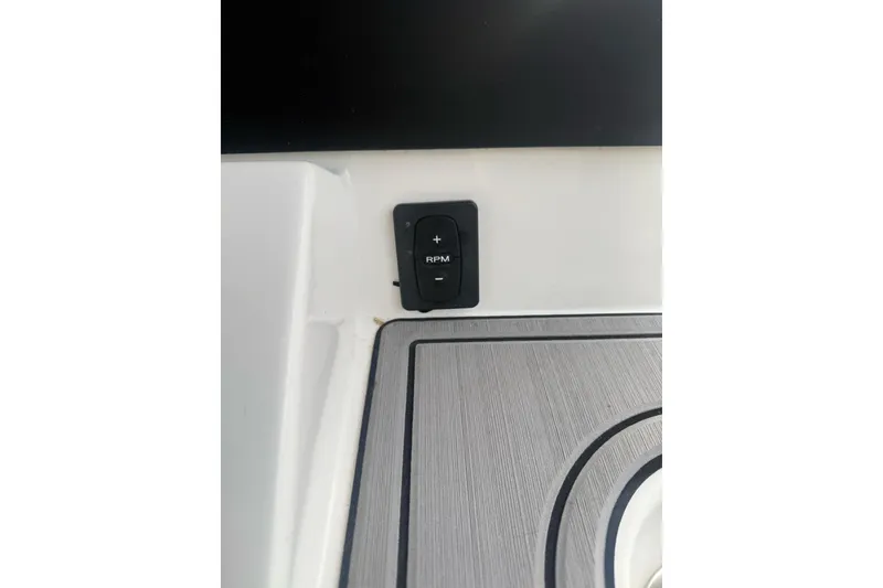 Slide: The Image of Control panel on 2023 Sea Born LX22 Center Console boat dashboard. - 14