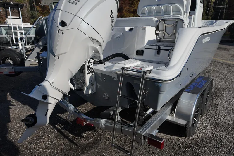 Slide: The Image of 2026 Sea Fox 248 Commander boat with Yamaha outboard motor and trailer. - 4