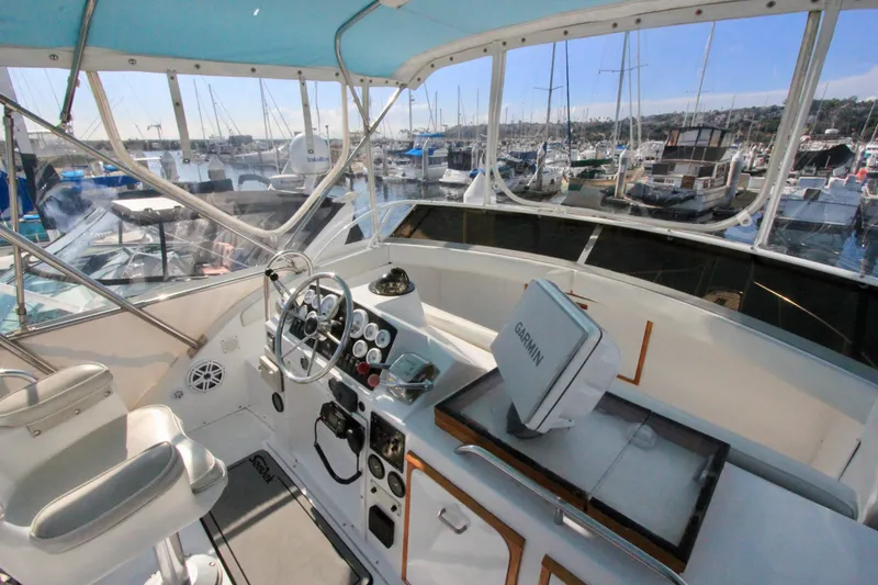 Slide: The Image of Large flybridge with tournament seating. - 33