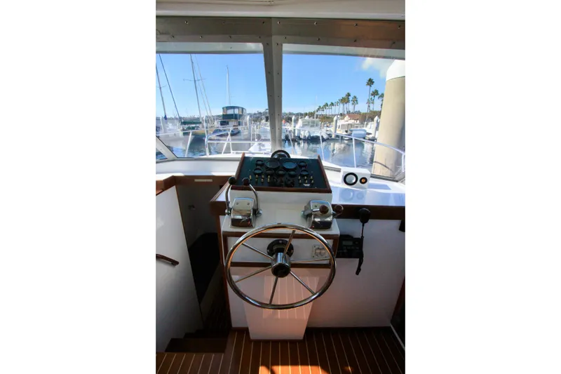 Slide: The Image of Lower helm station with gauges, controls and radio. - 18