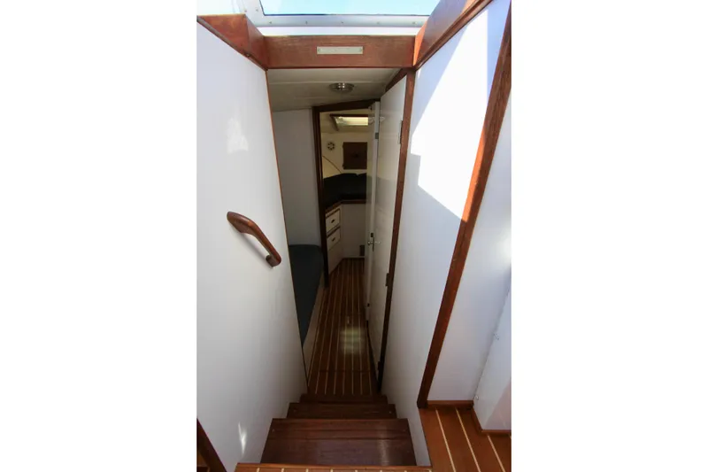 Slide: The Image of companionway to v-berth - 20