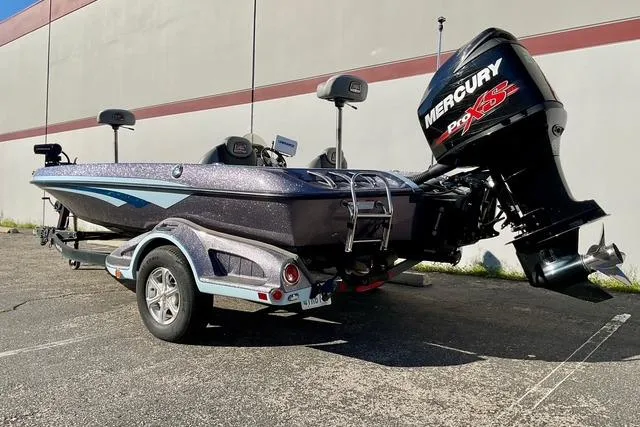 Slide: The Image of 2015 Ranger Z518 Comanche boat with Mercury Pro XS engine on trailer. - 7