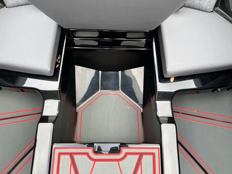 Slide: The Image of Interior of 2026 Tigé 24RZX boat with sleek seating and modern design. - 48