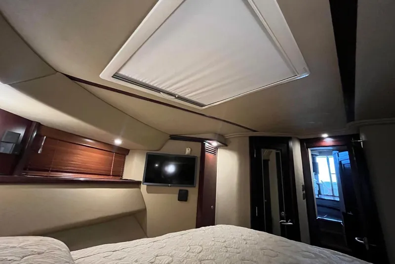 Slide: The Image of Interior cabin of 2006 Sea Ray 52 Sedan Bridge yacht with modern amenities. - 44