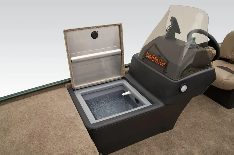 Slide: The Image of 2026 Tracker Bass Tracker Classic Limited boat seat and storage compartment. - 11