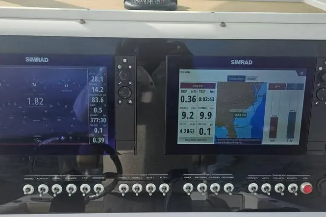 Slide: The Image of Four weathered boat fenders on concrete, compatible with 2018 Sportsman Heritage 251 Center Console. - 11