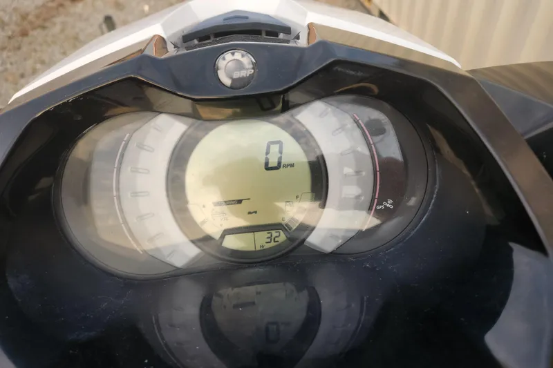 Slide: The Image of Dashboard of a 2017 Sea-Doo GTI SE 130 showing RPM and speedometer. - 8