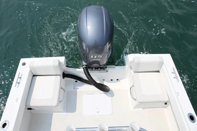 Slide: The Image of Manufacturer Provided Image: 2018 Parker 1801 Center Console boat with Yamaha 115 outboard motor. - 8