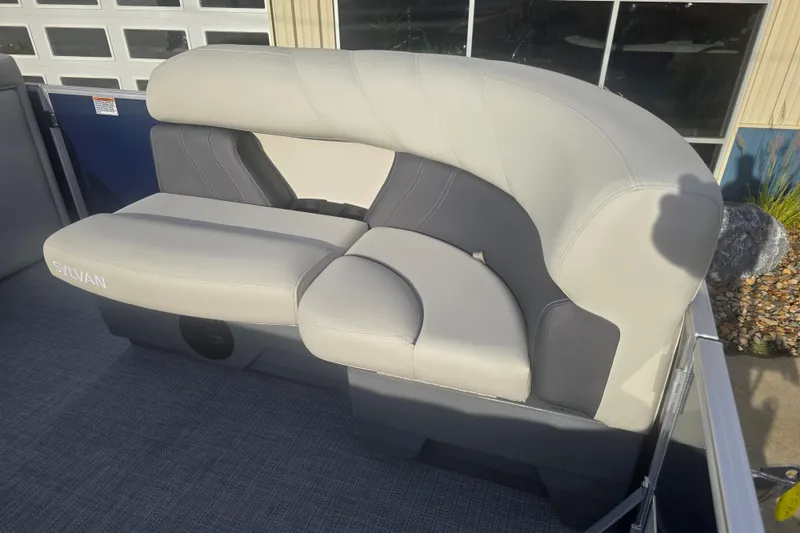 Slide: The Image of 2025 Sylvan Mirage Fish 8522 Party Fish boat seating, featuring modern design and comfort. - 15