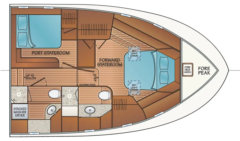 Slide: The Image of 2 Stateroom 2 Head Layout - 91