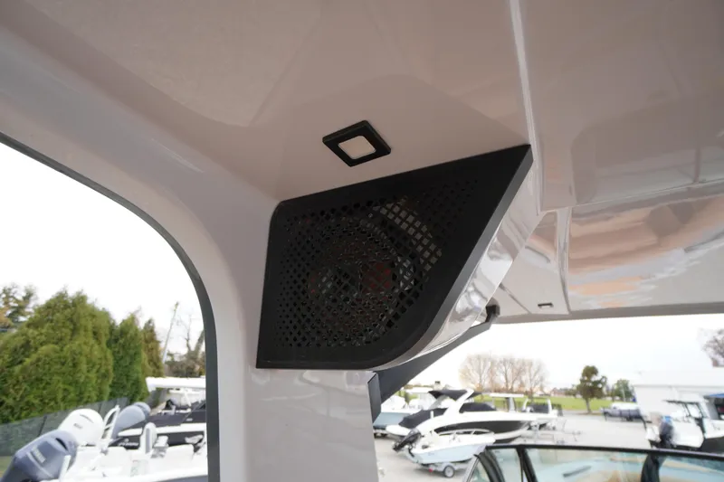 Slide: The Image of Speaker system on 2020 Aviara AV32 OB boat, showcasing modern design and functionality. - 70