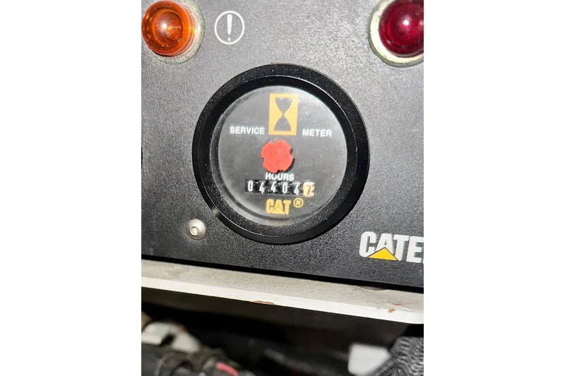 Slide: The Image of Hour meter on a 2005 Marlow 78E, displaying service hours. - 50