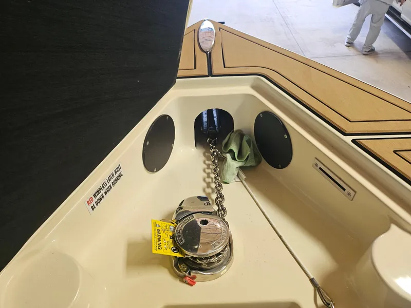 Slide: The Image of Anchor chain compartment of 2021 Statement 350 Open boat. - 20