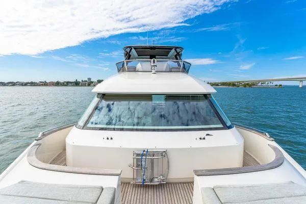 Slide: The Image of Monte Carlo Yachts MCY 70, 2018 model, cruising on a sunny day. - 23