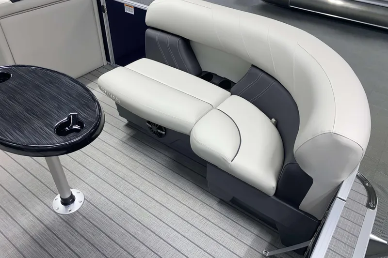 Slide: The Image of Luxurious seating on 2026 Sylvan Mirage Fish 8520 Party Fish pontoon boat. - 3
