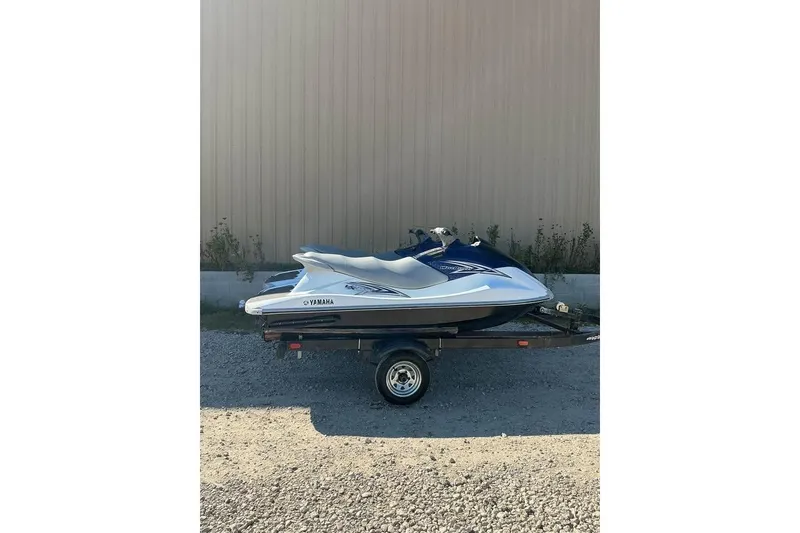 Slide: The Image of 2012 Yamaha WaveRunner VX Cruiser on trailer, parked outdoors. - 3