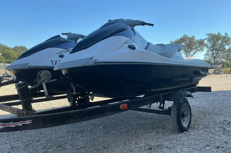 Slide: The Image of 2012 Yamaha WaveRunner VX Cruiser on trailer, parked outdoors. - 9