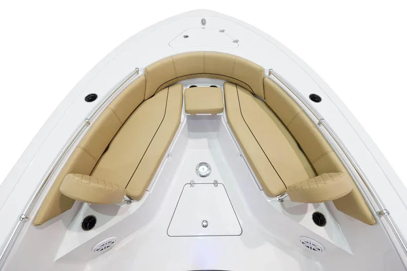 Slide: The Image of 2021 Sportsman Open 242 Center Console boat on trailer, covered in blue tarp. - 3