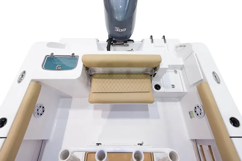 Slide: The Image of Manufacturer Provided Image: 2021 Sportsman Open 242 Center Console boat interior with seating and storage. - 36