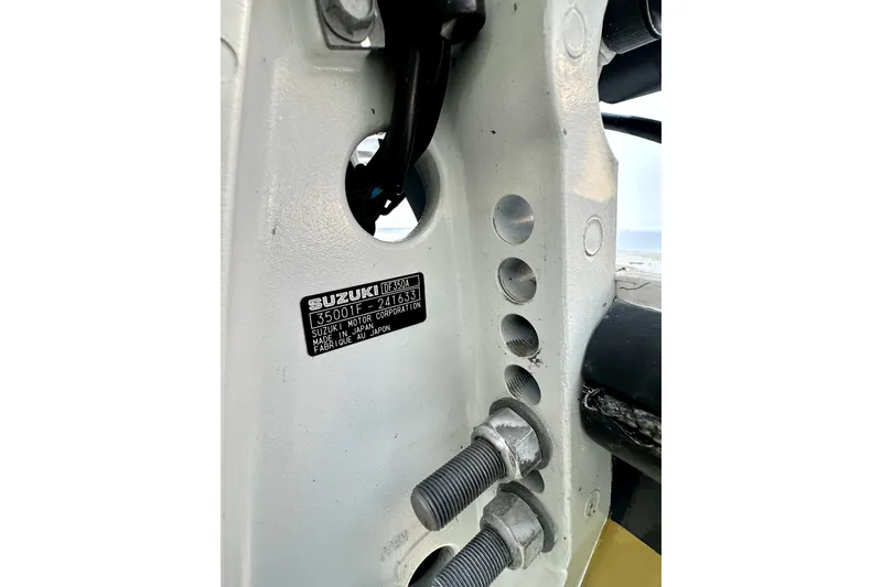 Slide: The Image of Suzuki DF350A engine mount on 2006 Contender 35 Express Side Console boat. - 21