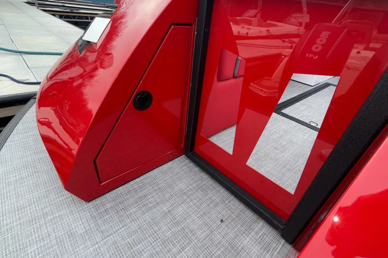 Slide: The Image of Red Montara 25 Surf Boss 2025 boat interior with sleek design and modern features. - 47