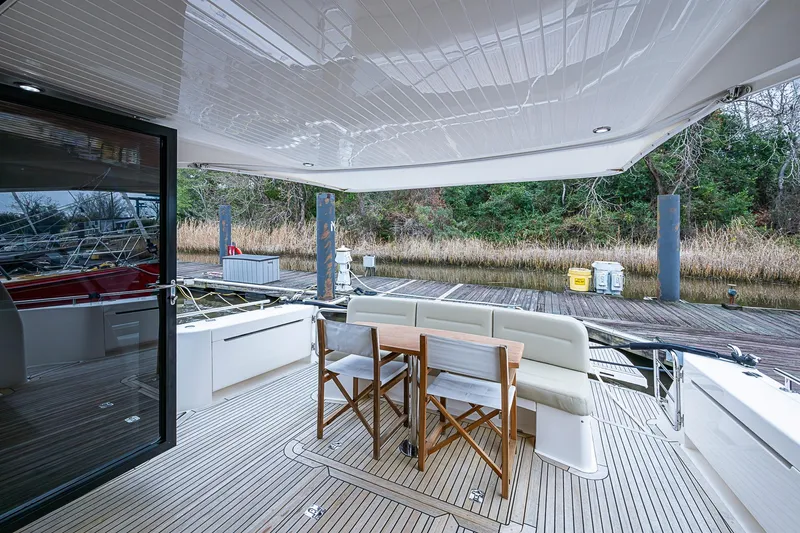 Slide: The Image of 2018 Maritimo M54 yacht cockpit - 21