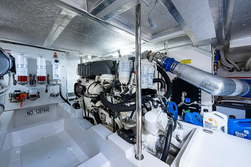Slide: The Image of Engine room of 2018 Maritimo M54 - 77