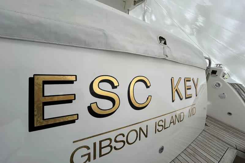 Slide: The Image of 2023 Back Cove 39O boat with "ESC KEY" name, Gibson Island, MD. - 55
