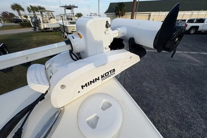 Slide: The Image of 2023 Key West 1720 Center Console with Minn Kota Terrova trolling motor. - 26