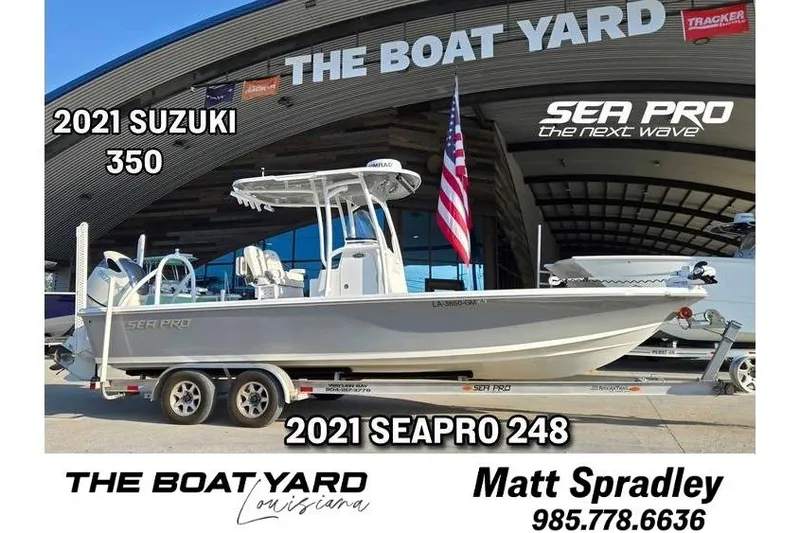 The Image of 2021 Sea Pro 248 Bay boat with Suzuki 350 engine at The Boat Yard, Louisiana. - 0