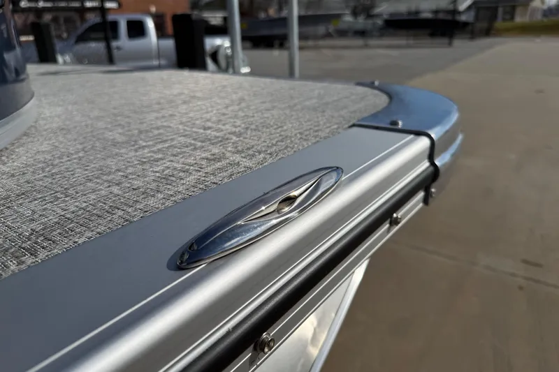 Slide: The Image of Close-up of 2026 Avalon LSZ Versatile Rear Lounger boat detail, showcasing sleek design and finish. - 42