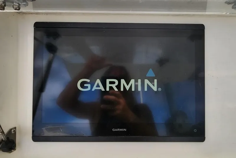 Slide: The Image of Garmin display on 2017 Stamas 308 Predator boat dashboard. - 10