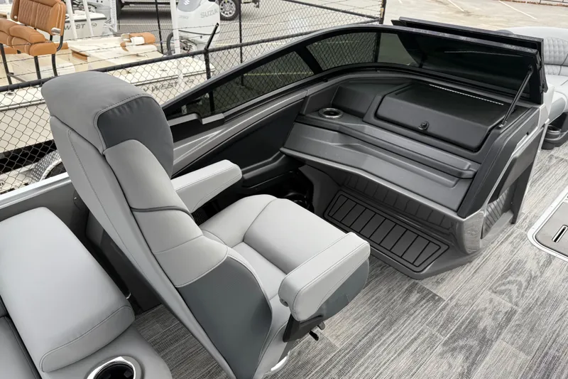 Slide: The Image of 2026 Avalon Catalina Quad Lounger Windshield interior with sleek seating and modern design. - 16