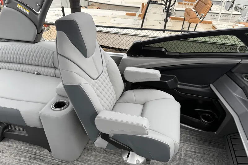 Slide: The Image of 2026 Avalon Catalina Quad Lounger Windshield interior with luxurious seating and modern design. - 24