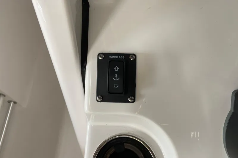 Slide: The Image of Windlass control panel on 2026 Sportsman Open 232 Center Console boat. - 15