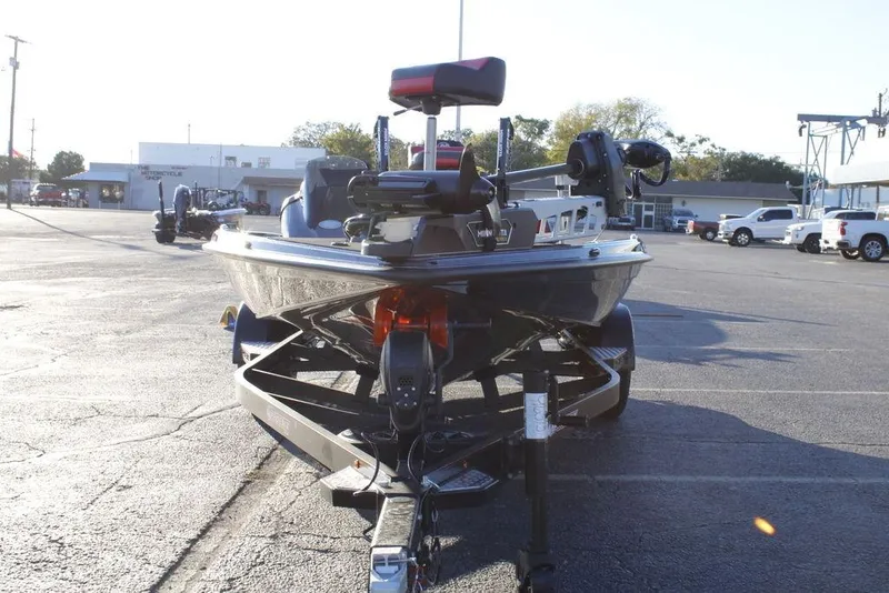 Slide: The Image of 2026 Phoenix 721 boat on trailer in parking lot, rear view. - 6