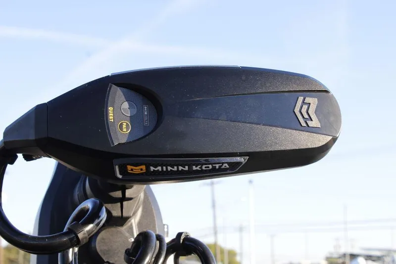 Slide: The Image of Minn Kota motor on Phoenix 721, 2026 model, close-up view. - 7