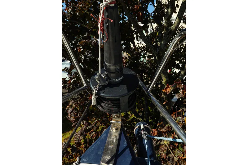 Slide: The Image of Close-up of a 2005 J Boats J/133 sailboat rigging and furling system. - 10