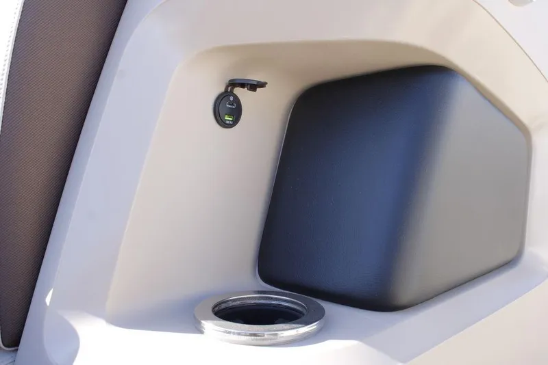Slide: The Image of 2026 Avalon LSZ Cruise Rear Bench with USB port and cup holder detail. - 33