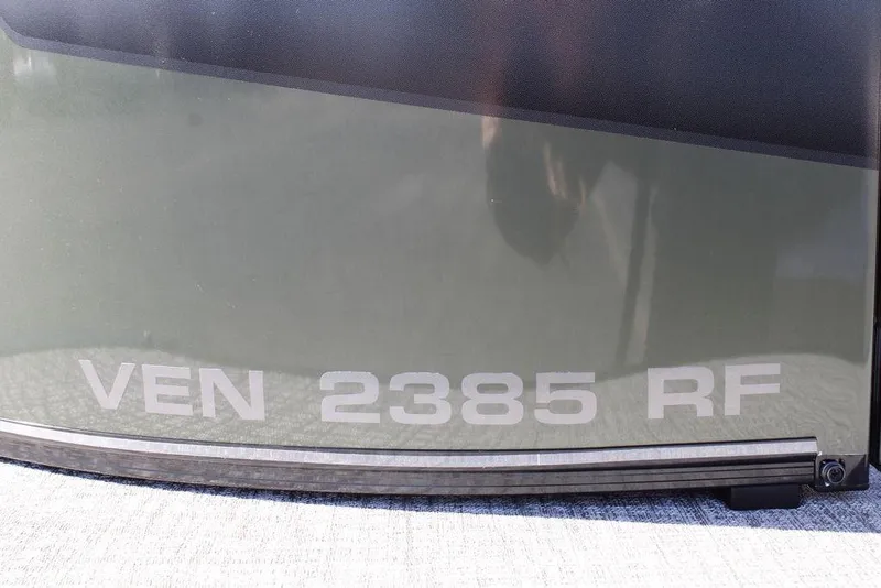 Slide: The Image of 2026 Avalon Venture 85 Rear Fish boat model label "VEN 2385 RF". - 7