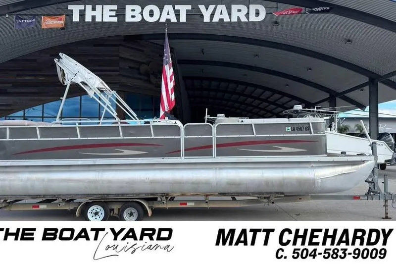 The Image of 2008 South Bay 25 pontoon boat at The Boat Yard, Louisiana, with contact information. - 0