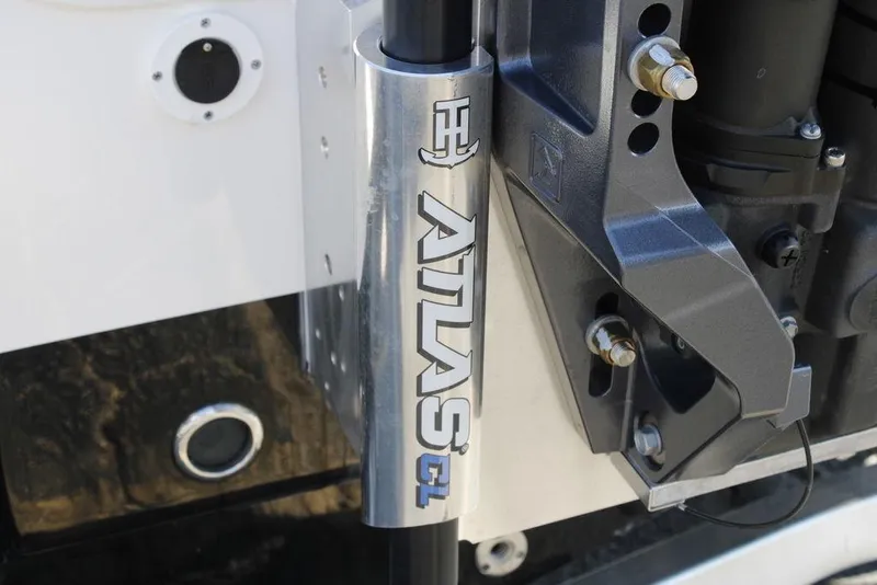Slide: The Image of Close-up of Atlas GL component on 2026 Tidewater 2110 Bay Max boat. - 4