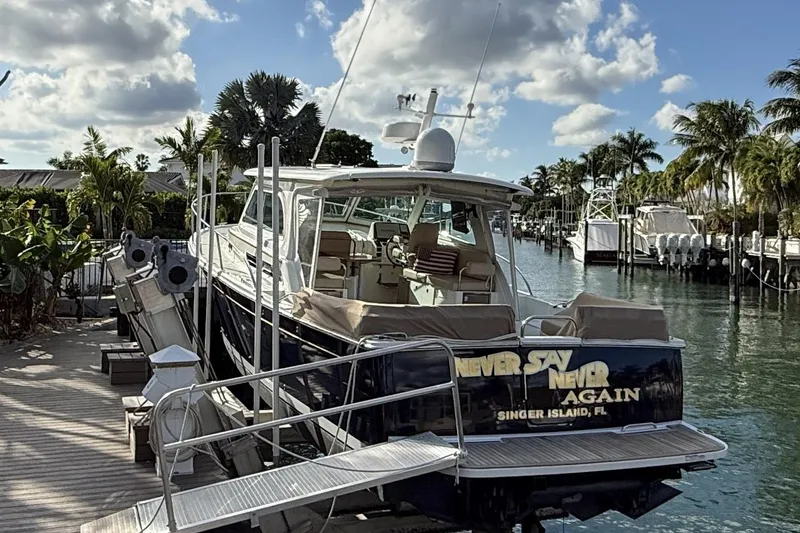 The Image of 2019 Back Cove Downeast 37 yacht docked at Singer Island, Florida. - 0