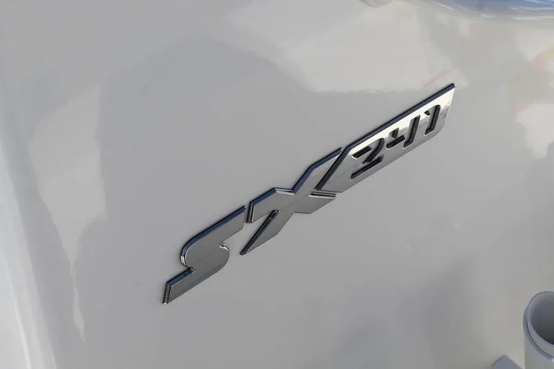 Slide: The Image of 2026 Skeeter SX241 logo on a sleek white surface. - 18