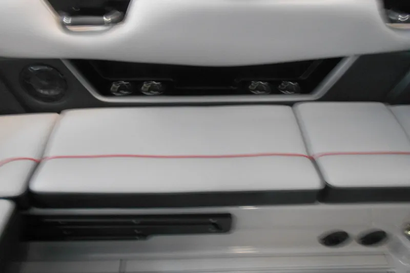 Slide: The Image of 2023 Moomba Max interior seating with sleek design and modern features. - 16