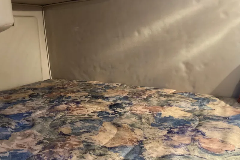 Slide: The Image of Interior cabin of 1999 Chaparral Signature 29 with patterned bedding. - 41