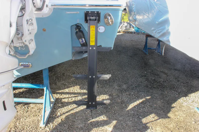 Slide: The Image of 2026 Sea Hunt Ultra 285 SE boat ladder and stern detail. - 8